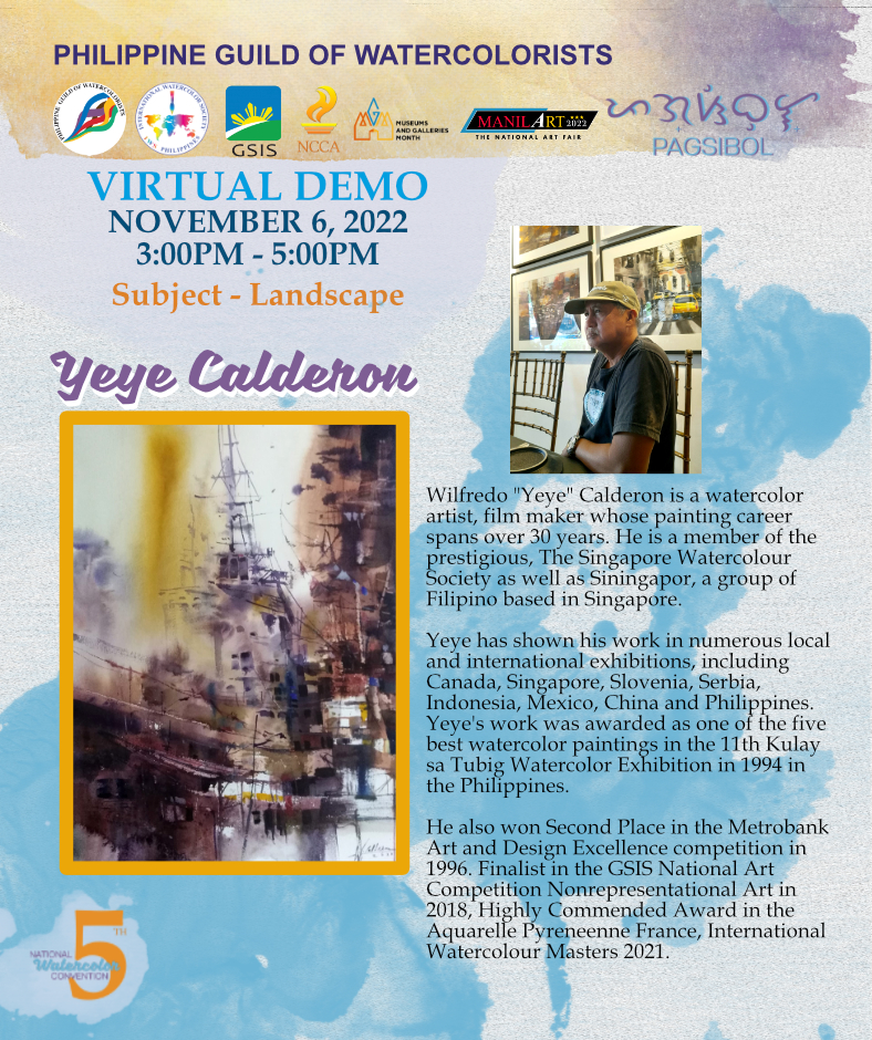 Pagsibol 2022: Wilfredo Yeye Calderon, November 6, 3pm