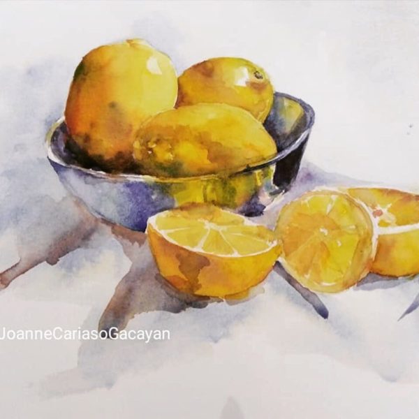 LEMONS & A SILVER BOWL